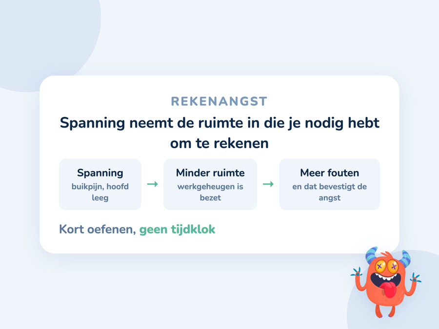 De vicieuze cirkel van rekenangst: spanning leidt tot fouten, fouten bevestigen de angst