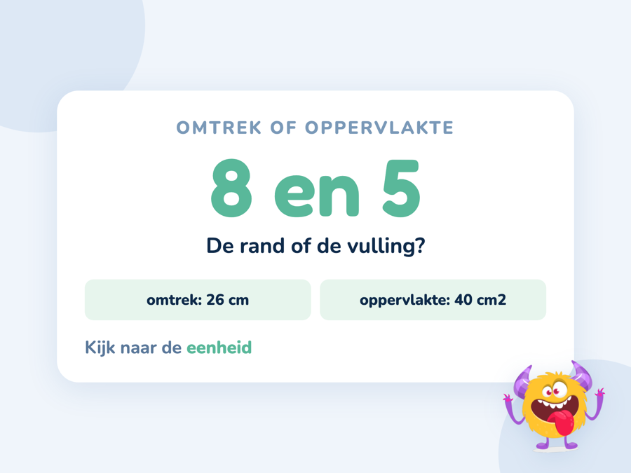 Een kaart met een rechthoek waarvan de rand en de vulling apart zijn gemarkeerd