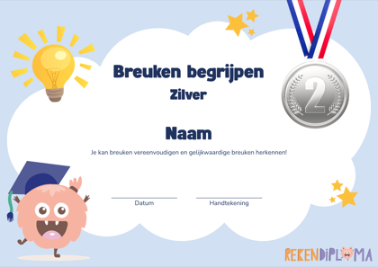 Diploma Zilver van Rekendiploma