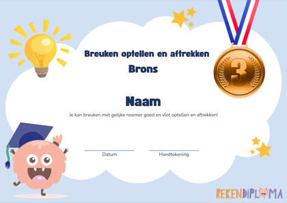 Diploma Brons van Rekendiploma