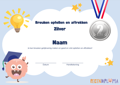 Diploma Zilver van Rekendiploma