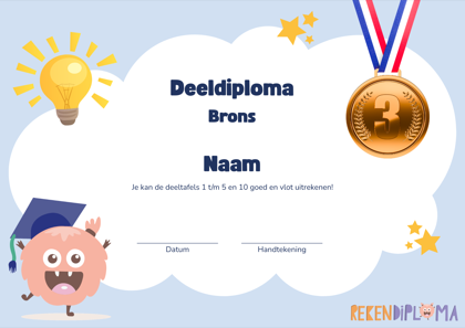 Diploma Brons van Rekendiploma