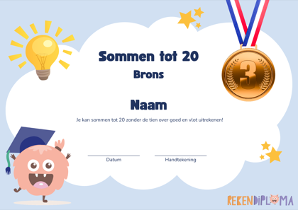 Diploma Brons van Rekendiploma